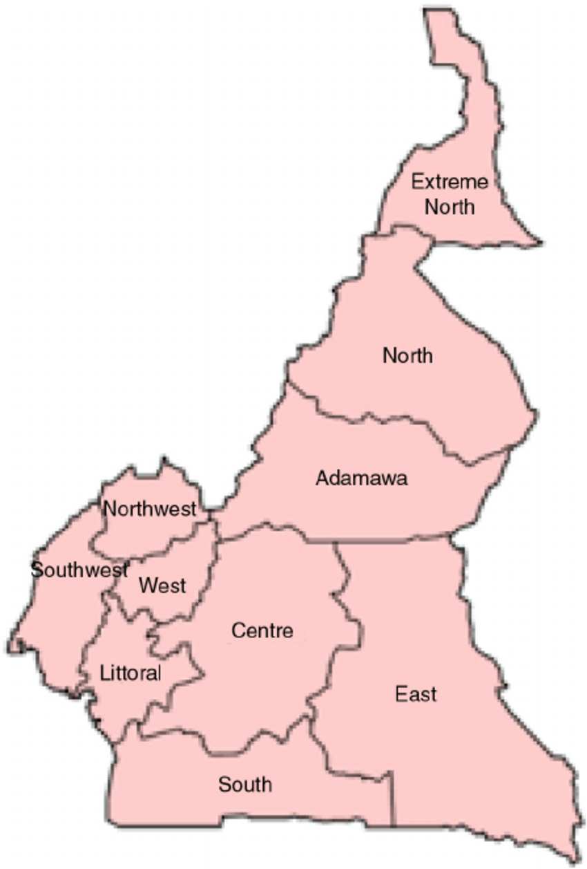 Administrative repartition of Cameroon